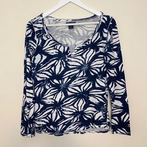 Lucky Brand Patterned Long Sleeve Top